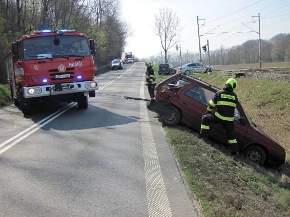 Vsetínští hasiči měli napilno, čtyři výjezdy během čtyř hodin