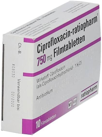 Ciprofloxacin ratiopharm 750 mg