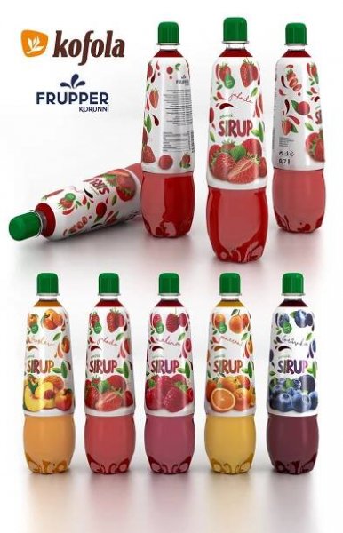 Etikety sirupů Kofola | Marketingová agentura MARF