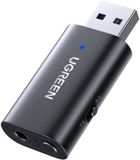 UGREEN USB 2.0 to 3.5mm Bluetooth Transmitter/Receiver Adapter with Audio Cable