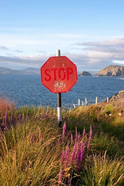 Stop Sign, West Cork, Ireland.