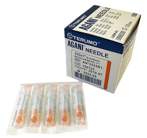 Jehla injekční AGANI oranžová 25G 0,5 x 25 mm
