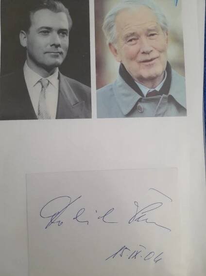 Autogram Bohumil Švarc