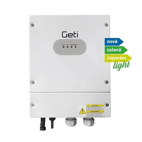 FVE regulátor Geti GWH01 MPPT 4kW pro fotovoltaický ohřev vody