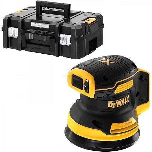DeWALT DCW210NT aku excentrická bruska 18V v kufru T-STAK bez baterie
