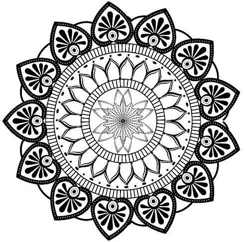 Mandala stencil