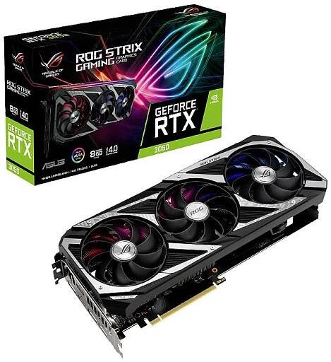 Asus grafická karta Nvidia GeForce RTX 3050 Strix 8 GB GDDR6-RAM PCIe x16 HDMITM, DisplayPort
