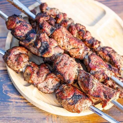 Mangal Grill Kufr na 10 špízů Uhlíkový Skládací Kovový 2 mm Typ přenosný