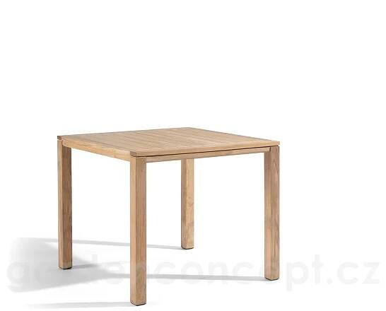GardenConcept | Jídelní stůl Natural, Diphano, čtvercový 75x75 cm, teak - Vybavení pro terasu 