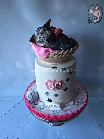 Sleeping Kitty 50th Birthday 