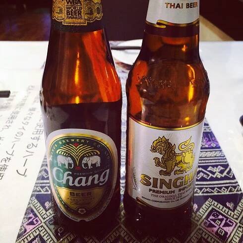 Thai beer☆Singha&Chang