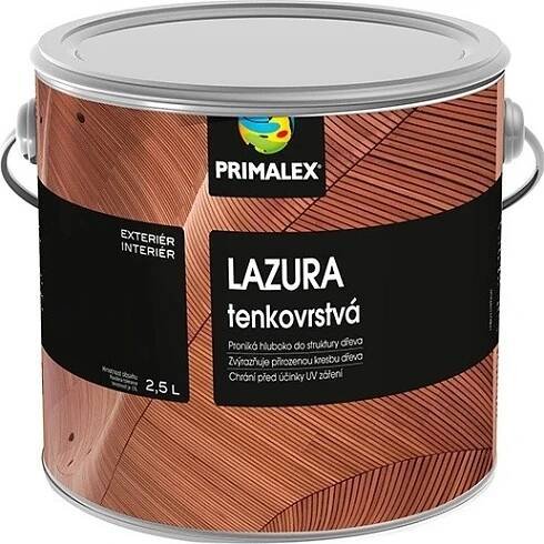 Primalex lazura tenkovrstvá Barva: Palisandr tmavý, Objem: 2,5l