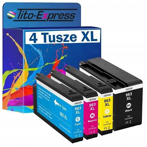 4x inkoustové náplně HP 963 XL OfficeJet Pro 9010e 9012e 9022e