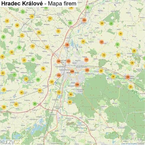 Hradec Králové - mapy | Kurzy.cz