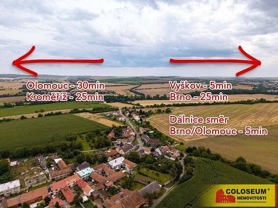 Prodej Pozemek, Křižanovice u Vyškova, okres Vyškov
