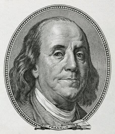 Benjamin Franklin royalty free stock images