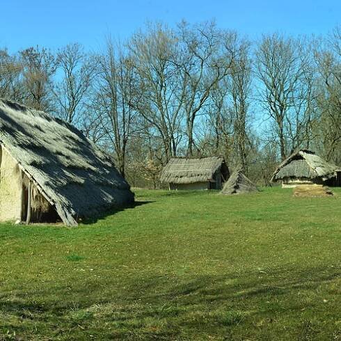 Panoramatický pohled na skanzen.