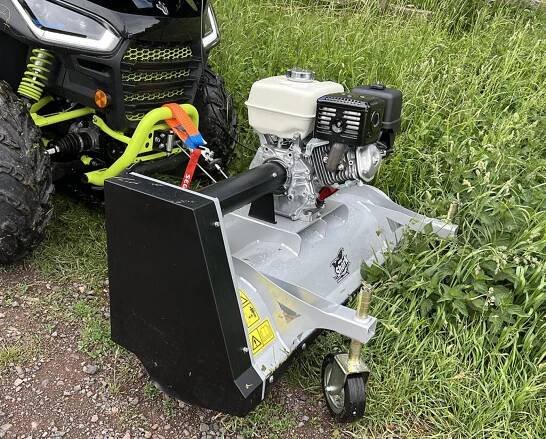 SHARK ATV čelní mulčovač 100cm s motorem HONDA GX 270, stříbrná barva | www.aspshop.cz