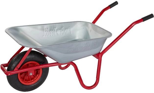 pro-bau-tec Zahradní a stavební kolečko 10093 nosnost 160 kg, 85 l, 140x59x59 cm
