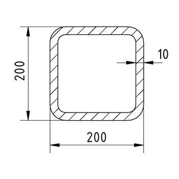 Jekl 200x200x10/S355