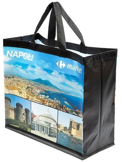 PP non-woven Napoli Conner sewn lamination bag
