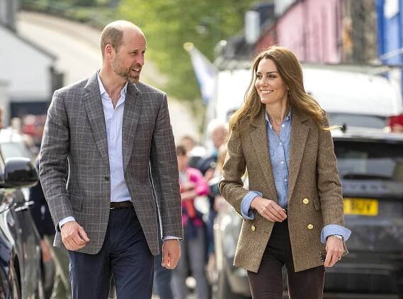 Prince William, Prince of Wales and Catherine, Princess of Wales visit Tobermory on the Isle of Mull
