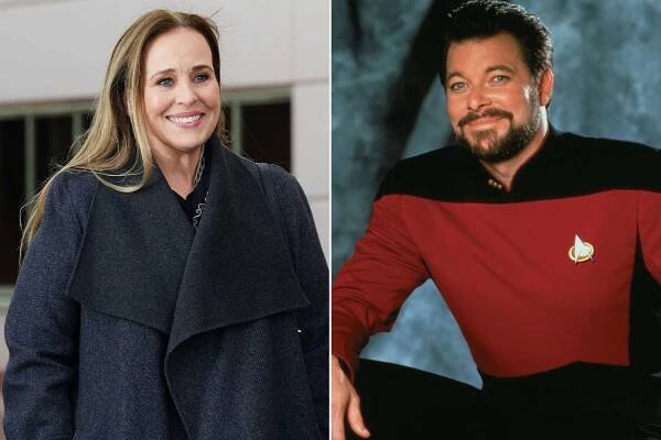 Genie Francis in General Hospital; Promotional portrait of American actor Jonathan Frakes