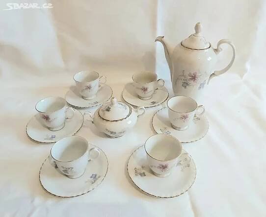 Kávový mocca servis - český porcelán Thun - Brno-Královo Pole - Bazar