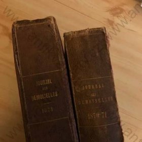 2 svazky Journal des demoiselles 1870 litografie - Odborné knihy