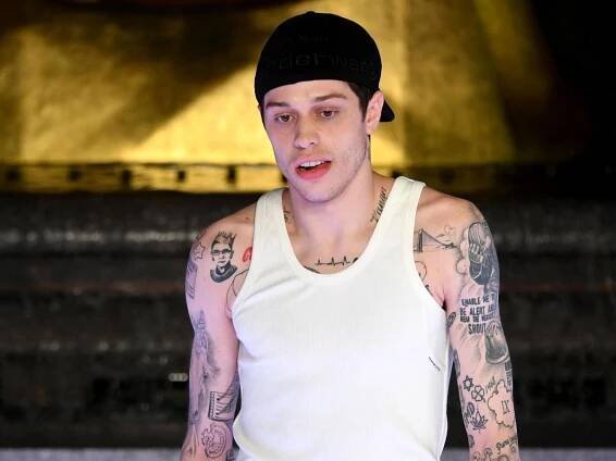 Pete Davidson walks the runway during the Alexander Wang Collection 1 fashion show at Rockefeller Center, New York City on 31 May 31, 2019