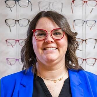 A photograph of Dr. Kelly Campbell, the owner of Family Vision Care of Ponca City