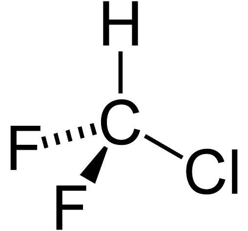 Soubor:Chlorodifluoromethane-2D-skeletal.png