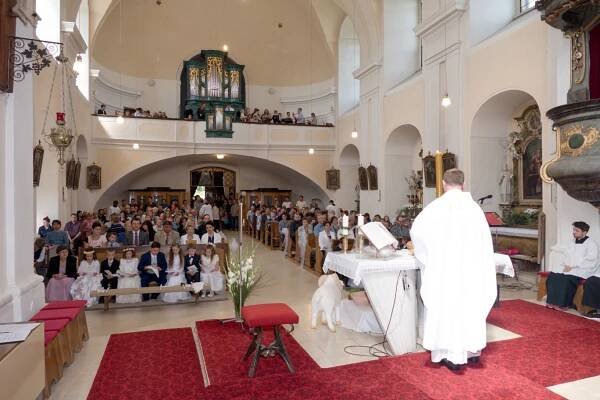 1. svaté přijímání 29.4.2018 - Farnost Luka nad Jihlavou