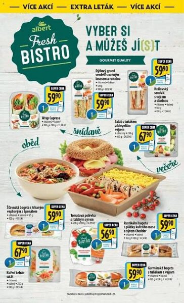 Albert leták - Hypermarket od 06.08.2025 | Strana: 50 | Produkty: Gourmet, Salát, Bageta, Cheddar