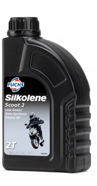 600985875 FUCHS Silkolene Scoot 2 Motorový olej 1l, polosyntetický olej pro Motocykl