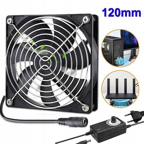 120 MM ODTAHOVÝ VENTILÁTOR, 12 V NÁSTĚNNÝ VENTILÁTOR S REGULACÍ RYCHLOSTI