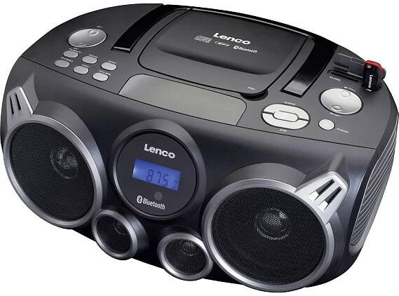 Lenco SCD-100 CD-rádio FM AUX, Bluetooth, CD, SD, USB černá : Půhy.cz