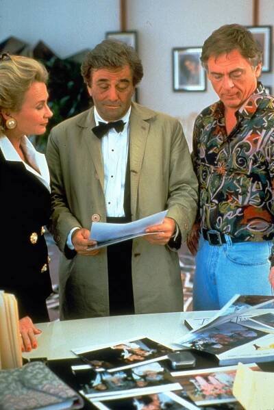 Columbo - Není čas na umírání - Z filmu - Juliet Mills, Peter Falk, Daniel Davis