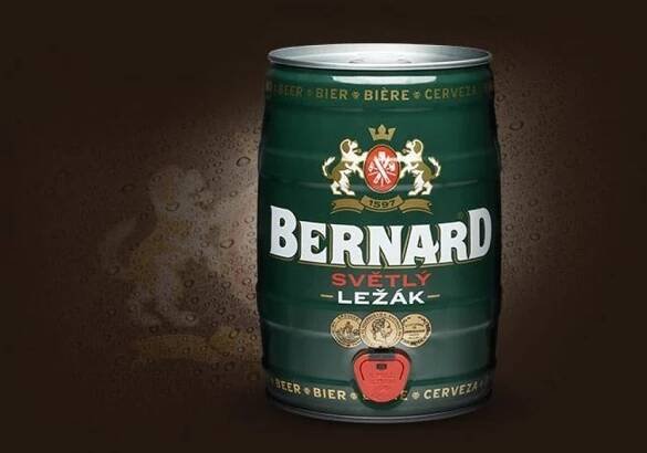 Bernard světlý ležák 12° 5 l (sud)