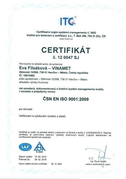 VINAMET CZ s.r.o. - Industry EU