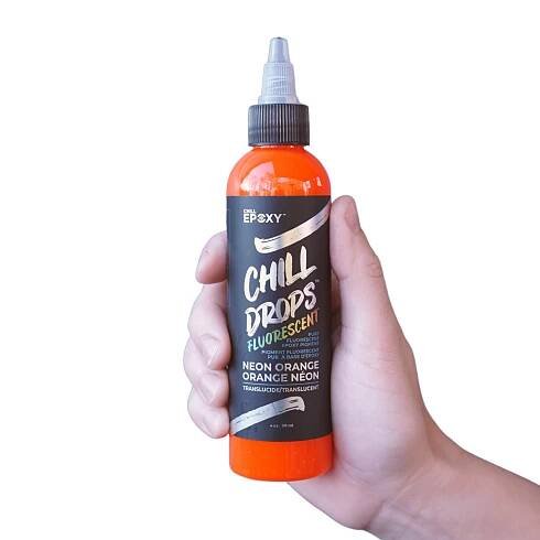Fluorescent Orange Epoxy Resin Liquid Pigment CHILL EPOXY
