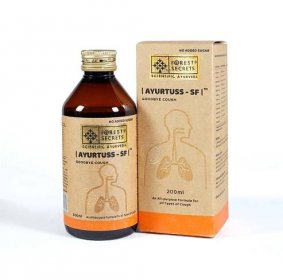 Forest Secrets Ayurtuss Cough Syrup | No Added Sugar| For All Types Of Cough | Non-drowsy-200ml