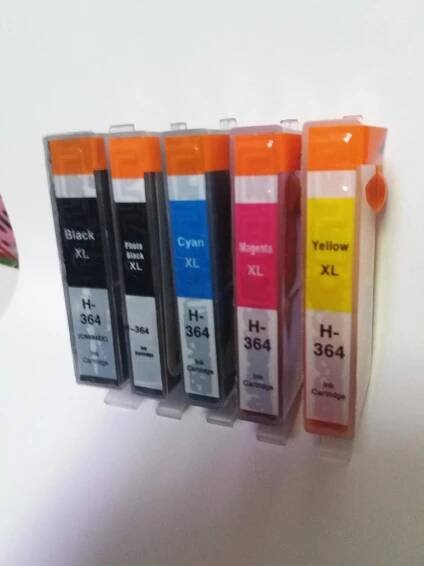 Sada kompatibilních náplní HP 364 Bk, PBk , C, M, Y - Tiskárny, příslušenství