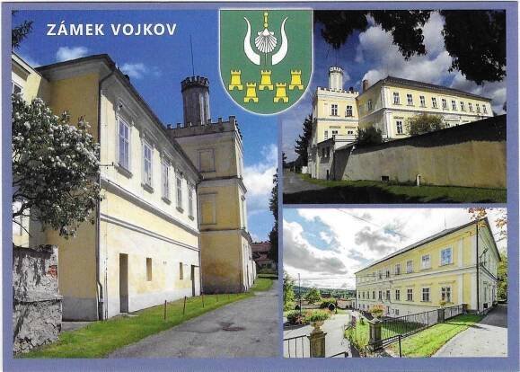 zámek Vojkov  (okr. Benešov)  - Pohlednice místopis