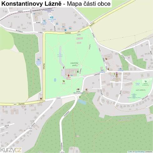 Konstantinovy Lázně - mapy | Kurzy.cz