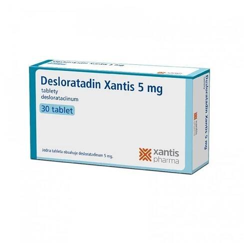 DESLORATADIN XANTIS 5MG neobalené tablety 30