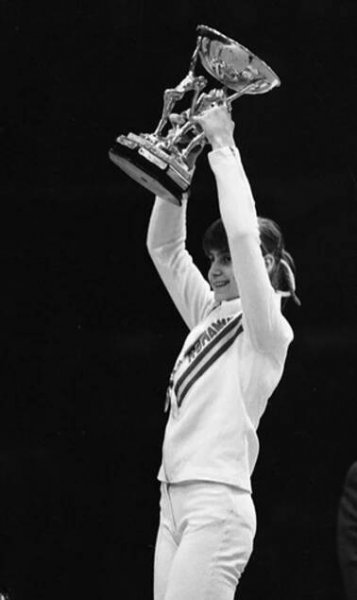 Nadia Comaneciová na OH v Montrealu v roce 1976
