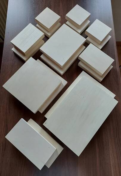 Velký set, lipová prkna, dřevo na vyřezávání Kód výrobce 0001