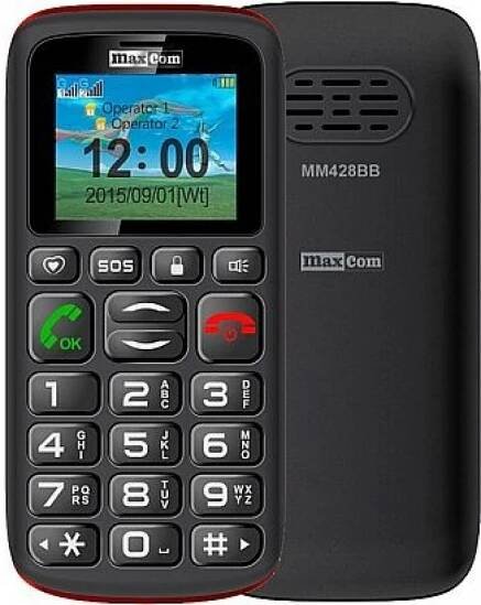 MaxCom MM428 Dual SIM Black/Red