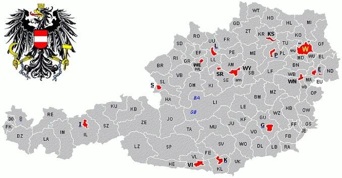 Státní poznávací značky v Rakousku – West Euro Trade